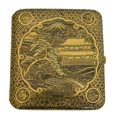 Lot 6 - An early 20th century Japanese card case.
