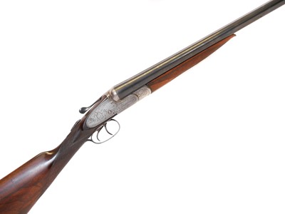 Lot 386 - G.E. Lewis 12 bore side by side shotgun,...