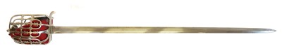 Lot 134 - Unusual Officers dress sword, the Crowned GR...