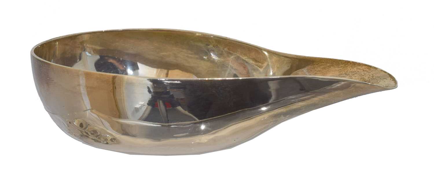 Lot 30 - A George II silver pap boat.