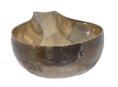 Lot 30 - A George II silver pap boat.