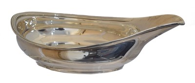 Lot 43 - A George III silver pap boat.