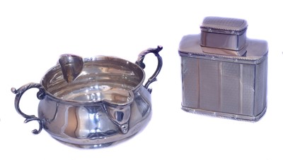 Lot 50 - An Edward VII silver tea caddy.