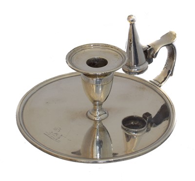 Lot 5 - A George III miniature chamber stick.