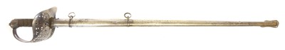 Lot 157 - 1897 Pattern officers sword and scabbard, the...