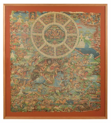 Lot 26 - A Large "Prophecy of Shambhala" Printed Thangka