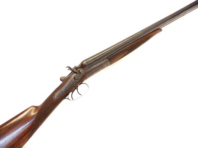 Lot 378 - Army and Navy 12 bore side by side hammer gun,...