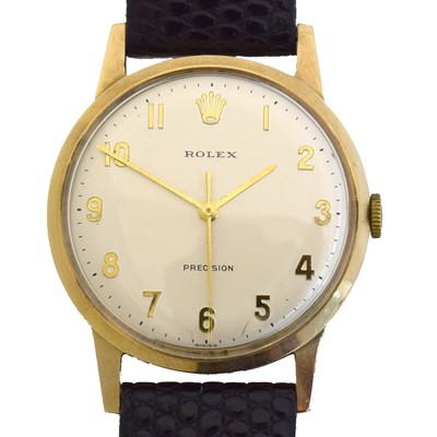 Lot 208 - A 1960s 9ct gold Rolex Precision manual wind wristwatch, ref. 12865.