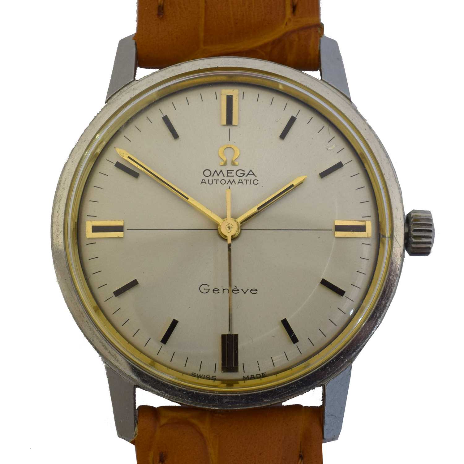 Lot 229 - A 1960s stainless steel Omega Seamaster Geneve automatic wristwatch, ref. 14774 SC-62.