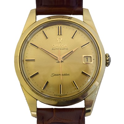 Lot 231 - A 1960s 18ct gold Omega Seamaster Geneve automatic wristwatch, ref. 166010-64SC.