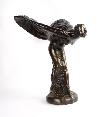 Lot 179 - A Large Bronze-Overlaid "Spirit of Ecstasy" Figure After C. R. Sykes
