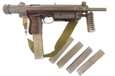 Lot 82A - Deactivated VZ -23 9mm sub machine gun, serial...