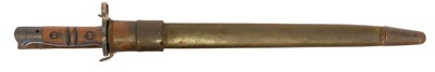 Lot 169 - Remington P17 bayonet and scabbard with frog,...