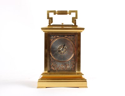 Lot 206 - A Good Late 19th Century French "Chinoiserie" or "Japonisme" Gilt Brass Cased Carriage Clock