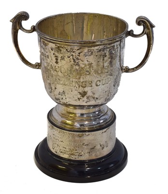 Lot 48 - A George V silver twin handled cup.