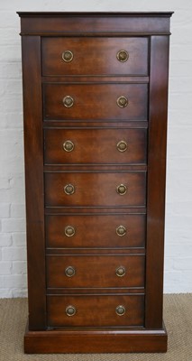 Lot 418 - Mahogany Wellington chest disguised gun...
