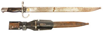 Lot 166 - German WWII S.98 bayonet and scabbard with...