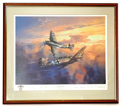Lot 193 - Three WWII Aviation signed prints, to include '...