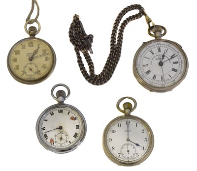 Lot 113 - A selection of pocket watches.