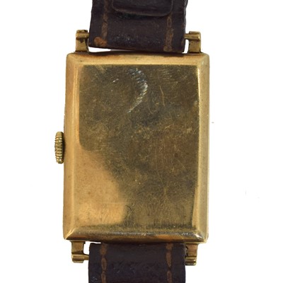 Lot 220 - A 1940s JW Benson 'Tank' manual wind wristwatch, ref. 99772.