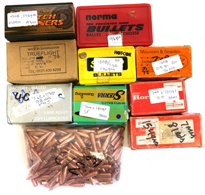Lot 496 - Collection of part sets of FMJ bullets, in...