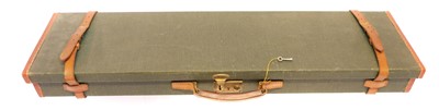 Lot 424 - Brady canvas and leather gun case, to fit 30...