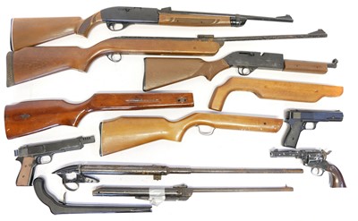 Lot 439 - Collection of air guns for spares or repair,...
