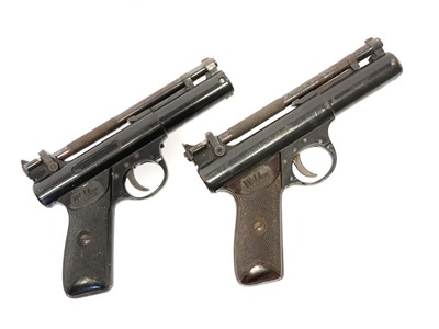 Lot 122 - Two Webley Premier .22 air pistols, cylinder...