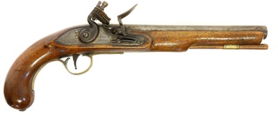 Lot 4 - Flintlock holster pistol by Ryan and Watson of...