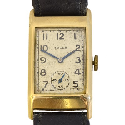 Lot 235 - A 1930s 9ct gold Rolex manual wind wristwatch, ref. 2356.