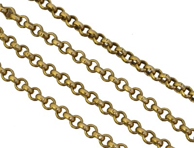Lot 85 - A 9ct gold chain necklace.