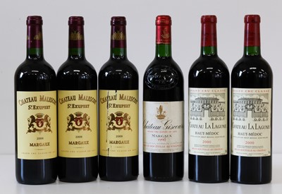 Lot 26 - 6 Bottles Mixed Lot of Grand Cru Classe Margaux