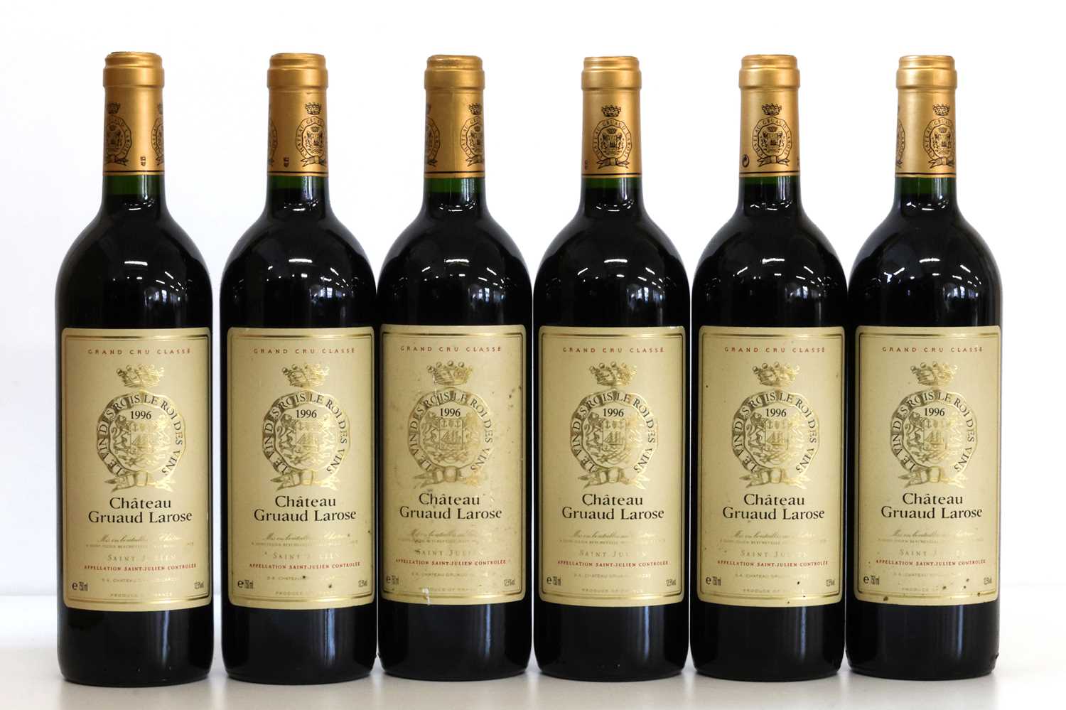 Lot 6 - 6 Bottles Chateau Gruaud Larose Grand Cru Classe St Julien 1996
