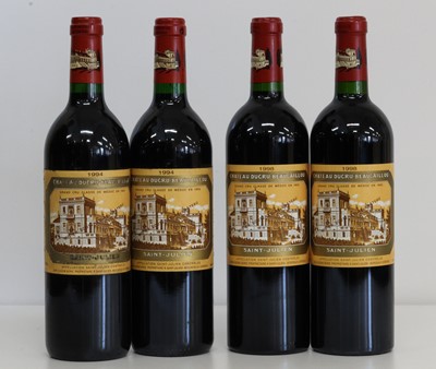 Lot 39 - 4 Bottles Chateau Ducru Beaucaillou Grand Cru Classe St Julien