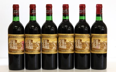 Lot 8 - 6 Bottles Chateau Ducru Beaucaillou Grand Cru Classe St Julien 1976