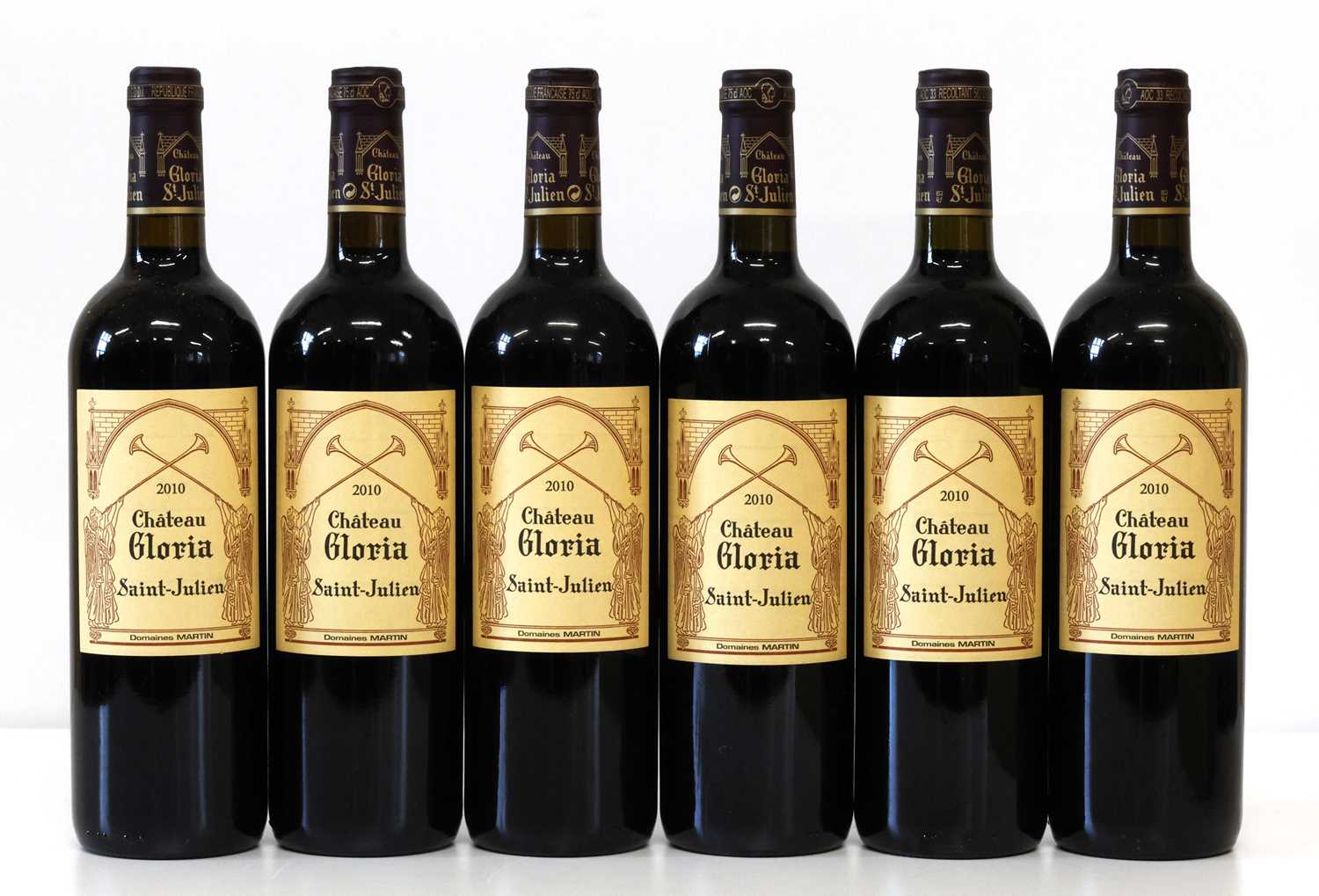 Lot 17 - 6 Bottles Chateau Gloria St Julien 2010