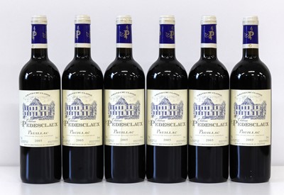 Lot 21 - 6 Bottles Chateau Pedesclaux Grand Cru Classe Pauillac 2005