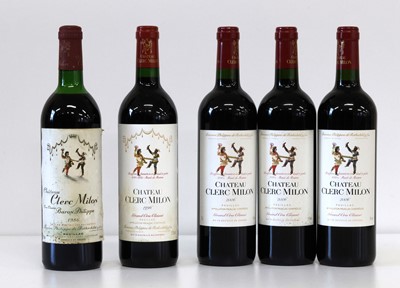 Lot 24 - 5 Bottles Chateau Clerc Milon Grand Cru Classe Pauillac