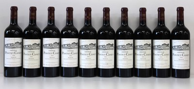 Lot 27 - 10 Bottles Chateau Pontet Canet Grand Cru Classe Pauillac 2004