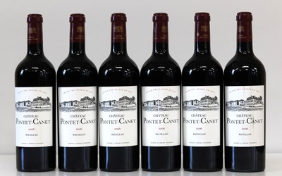 Lot 28 - 6 Bottles Chateau Pontet Canet Grand Cru Classe Pauillac 2006