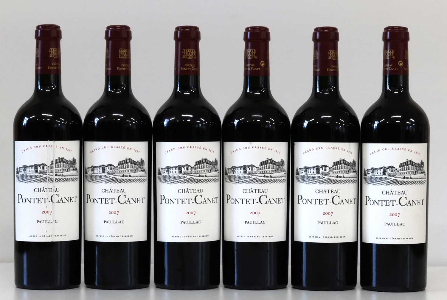 Lot 29 - 6 Bottles Chateau Pontet Canet Grand Cru Classe Pauillac 2007