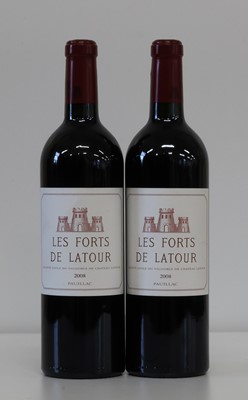 Lot 85 - 2 Bottles Chateau Latour ‘Les Forts de Latour’ Pauillac 2008