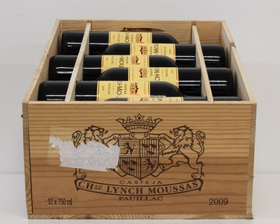 Lot 63 - 12 Bottles in OWC Château Lynch-Moussas Grand Cru Classe Pauillac 2009