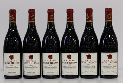Lot 114 - 6 Bottles Chateauneuf du Pape, Chateau Mont Redon 2010 in original carton
