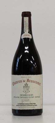 Lot 128 - 1 Magnum bottle Chateauneuf du Pape Chateau de Beaucastel 2006