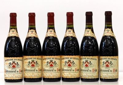 Lot 57 - 6 Bottles Mixed Vintage Lot Chateauneuf du Pape Domaine du Pegau