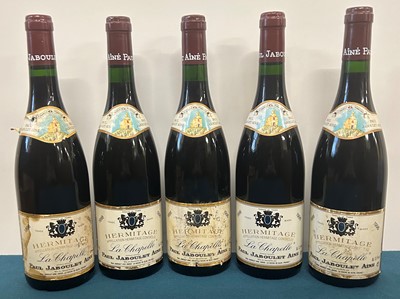 Lot 64 - 5 Bottles Hermitage ‘La Chapelle’ Domaine Jaboulet Aine 1996