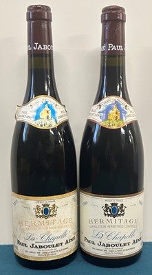 Lot 140 - 2 Bottles Hermitage ‘La Chapelle’ Domaine Jaboulet Aine