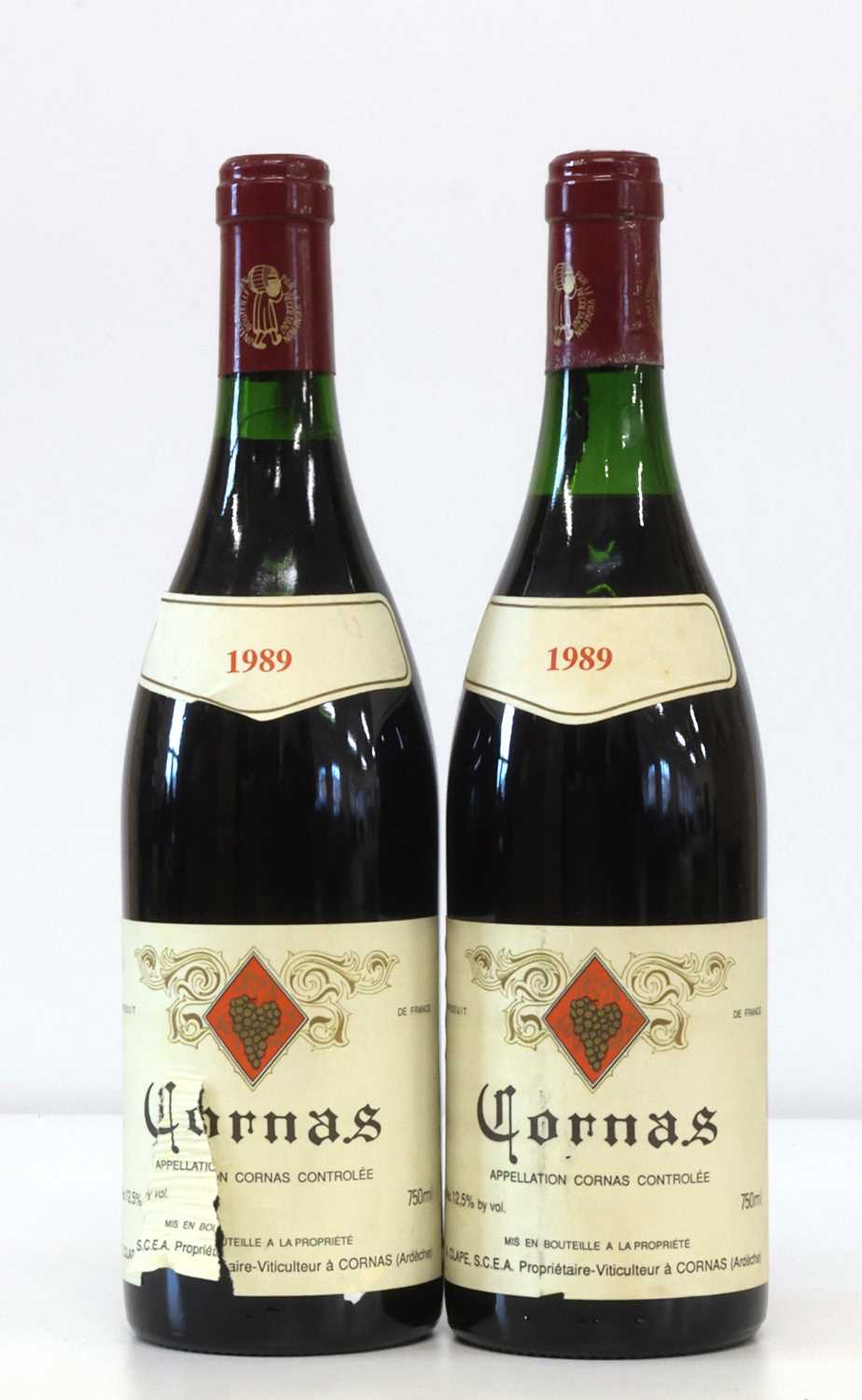 Lot 41 - 2 Bottles Cornas Domaine Auguste Clape 1989