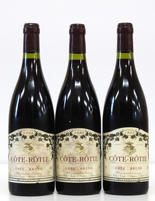 Lot 46 - 3 Bottles Cote Rotie ‘Cote Brune’ Domaine Barge 1999
